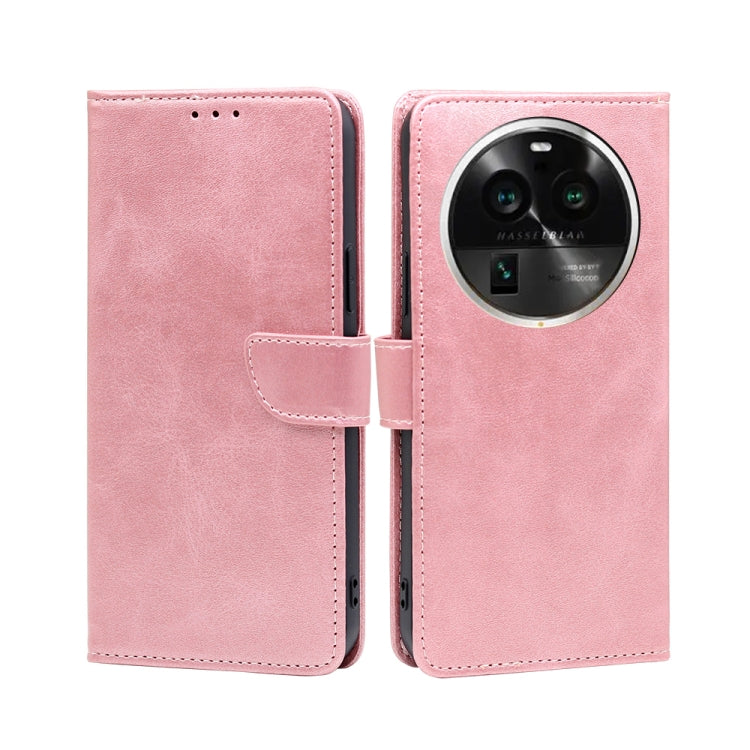 For OPPO Find X6 Pro 5G Calf Texture Buckle Flip Leather Phone Case