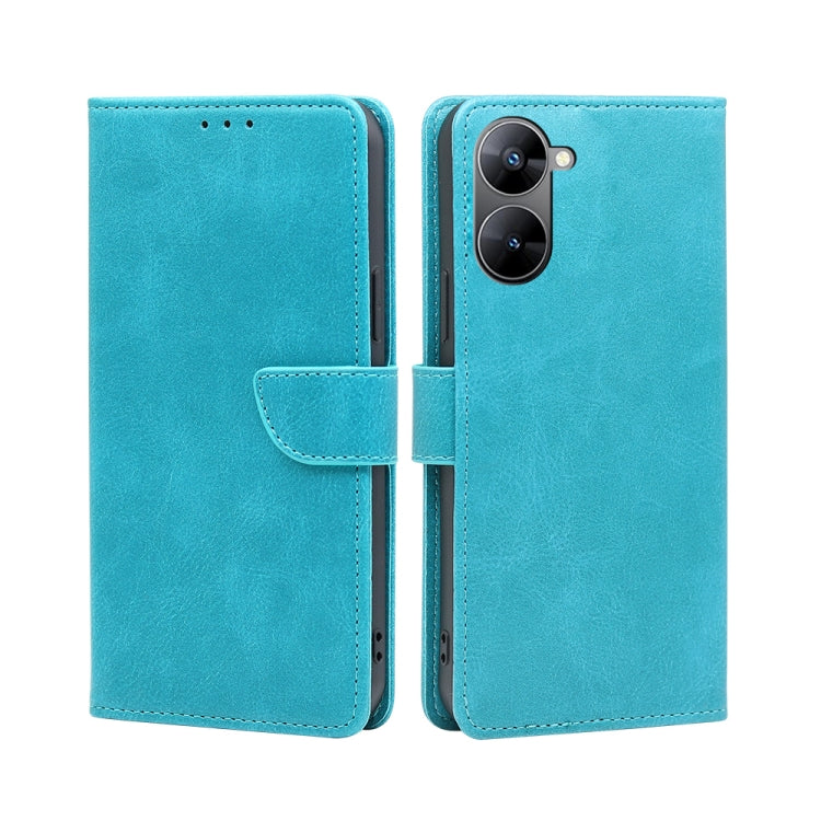 For Realme V30 5G / V30t Calf Texture Buckle Flip Leather Phone Case