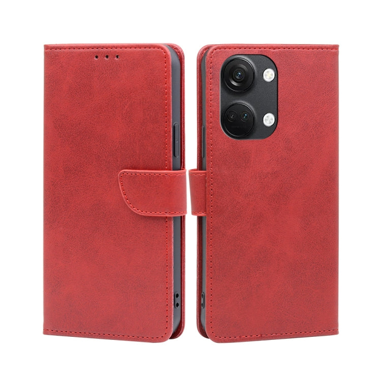 For OnePlus Ace 2V 5G Calf Texture Buckle Flip Leather Phone Case