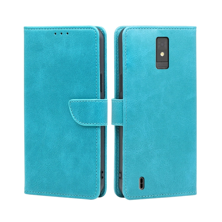 For ZTE Blade A32 Calf Texture Buckle Flip Leather Phone Case