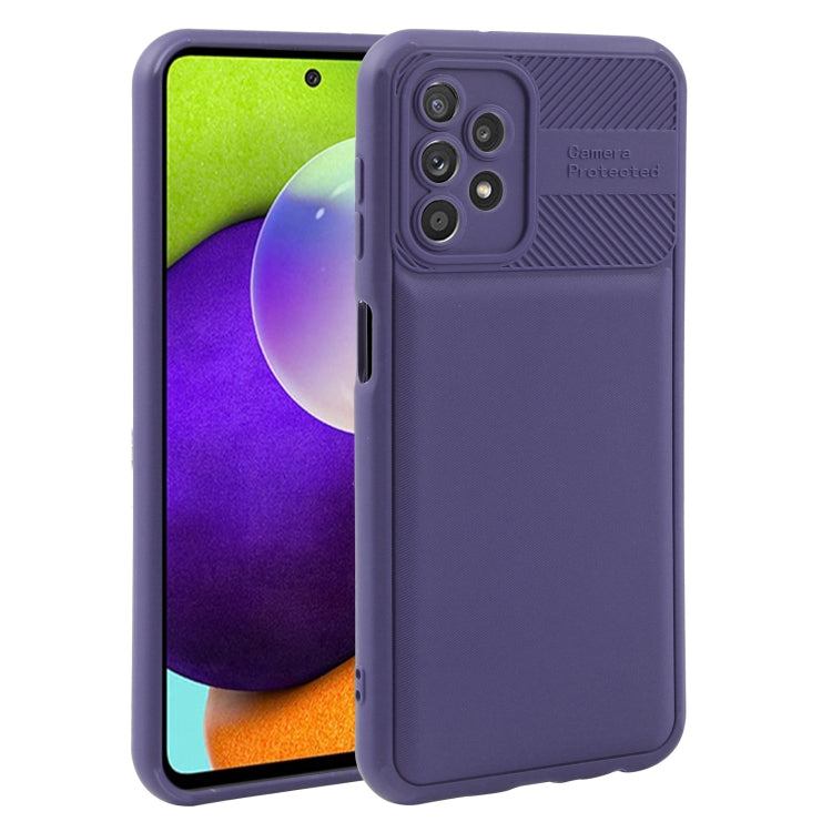 For Samsung Galaxy A52 4G / 5G Twill Texture TPU Shockproof Phone Case