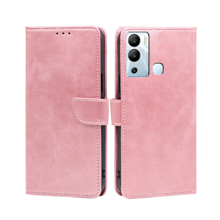 For Infinix Hot 12i Calf Texture Buckle Flip Leather Phone Case