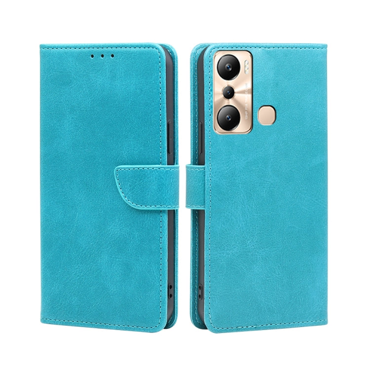 For Infinix Hot 20i Calf Texture Buckle Flip Leather Phone Case