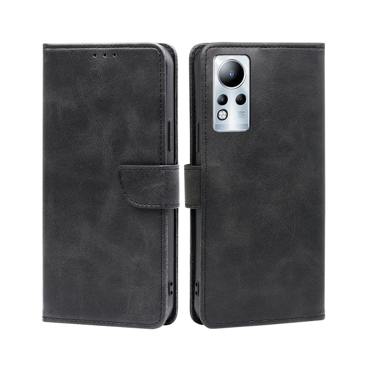 For Infinix Note 11 Calf Texture Buckle Flip Leather Phone Case