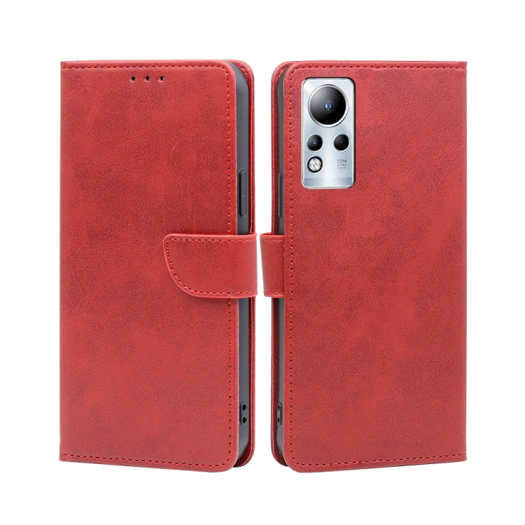 For Infinix Note 11 Calf Texture Buckle Flip Leather Phone Case