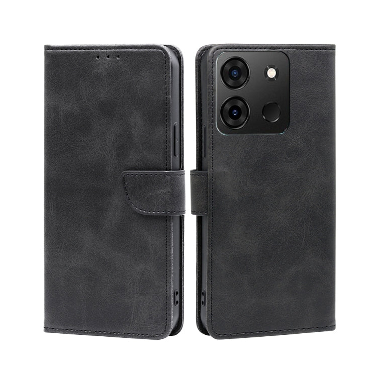 For Infinix Smart 7 Calf Texture Buckle Flip Leather Phone Case