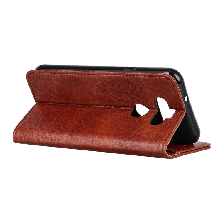 For LG K31 / Aristo 5 Magnetic Crazy Horse Texture Horizontal Flip Leather Case with Holder & Card Slots & Wallet