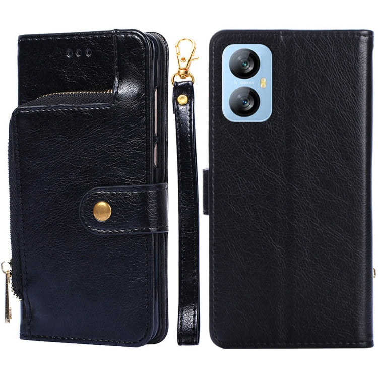 For Blackview A52 Zipper Bag Leather Phone Case