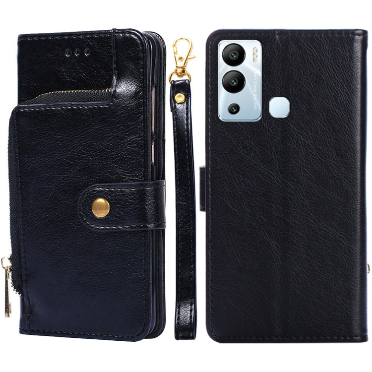 For Infinix Hot 12i Zipper Bag Leather Phone Case