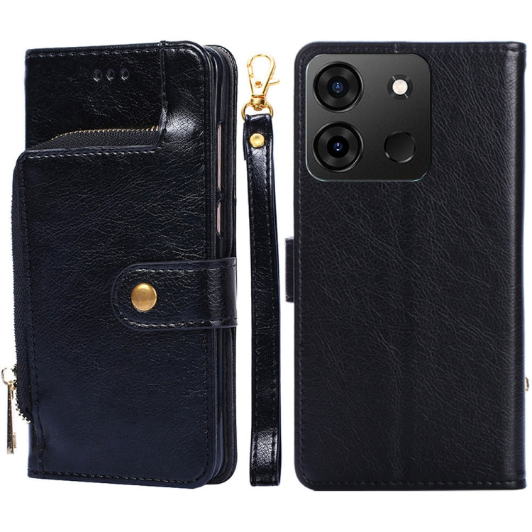 For Infinix Smart 7 Zipper Bag Leather Phone Case