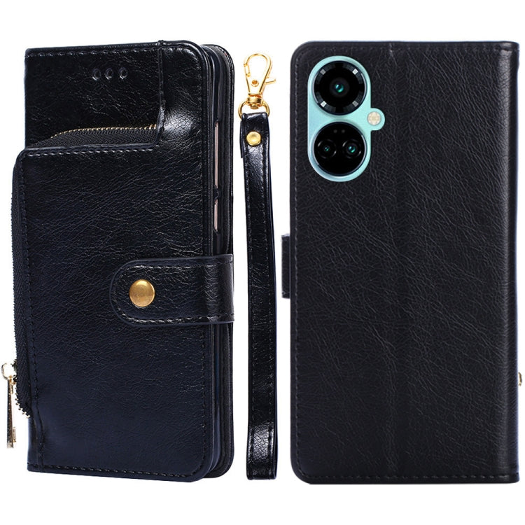 For Tecno Camon 19 / 19 Pro Zipper Bag Leather Phone Case