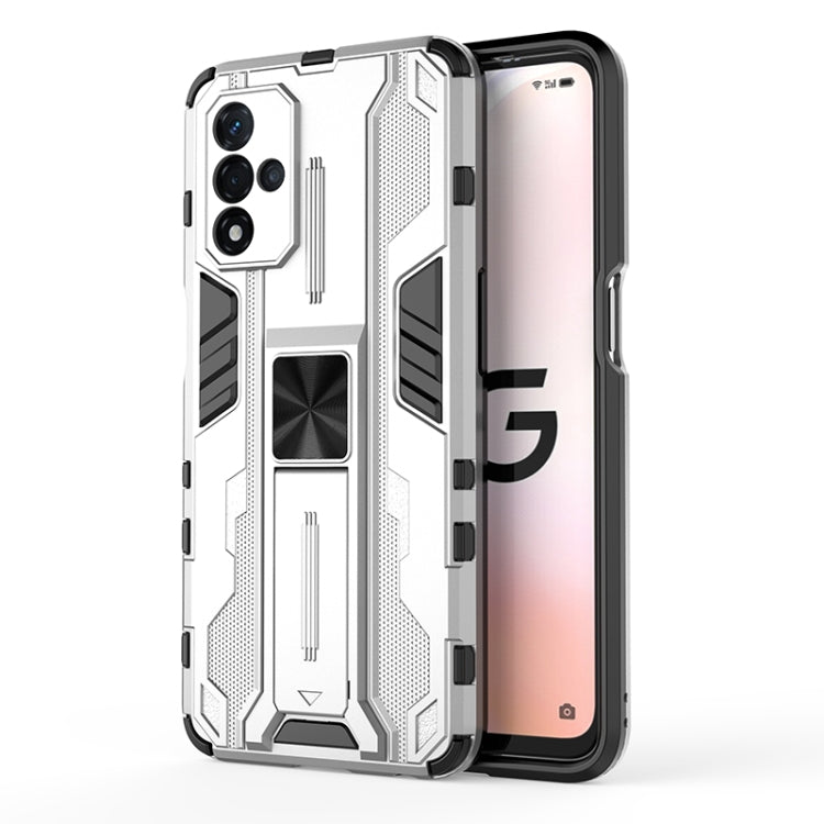 For OPPO A93S 5G Supersonic PC + TPU Shock-proof Protective Phone Case with Holder