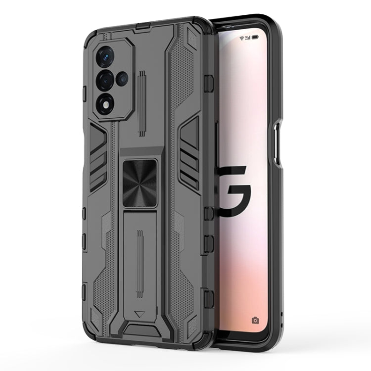 For OPPO A93S 5G Supersonic PC + TPU Shock-proof Protective Phone Case with Holder