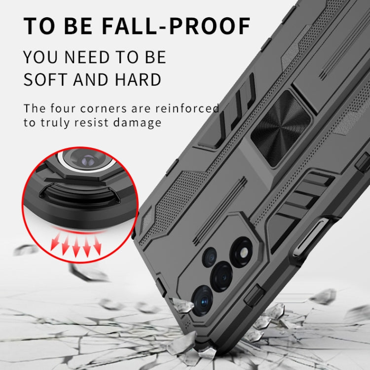 For OPPO A93S 5G Supersonic PC + TPU Shock-proof Protective Phone Case with Holder