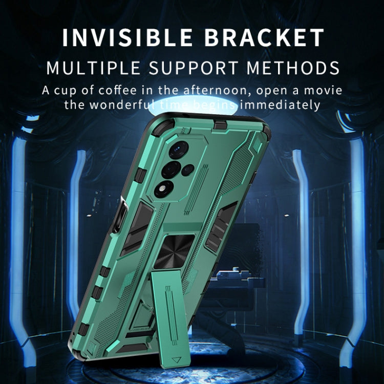 For OPPO A93S 5G Supersonic PC + TPU Shock-proof Protective Phone Case with Holder