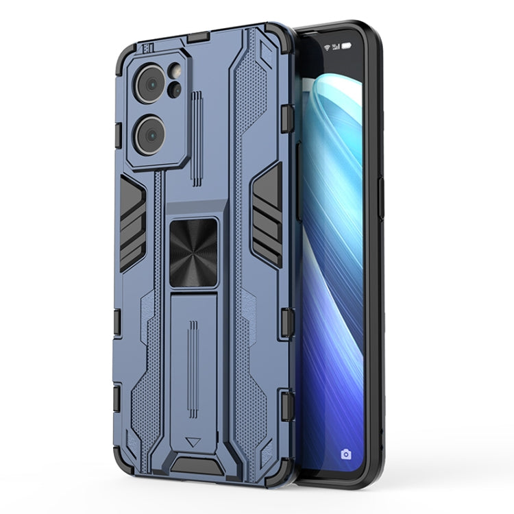 For OPP Reno7 5G Supersonic PC + TPU Shock-proof Protective Phone Case with Holder