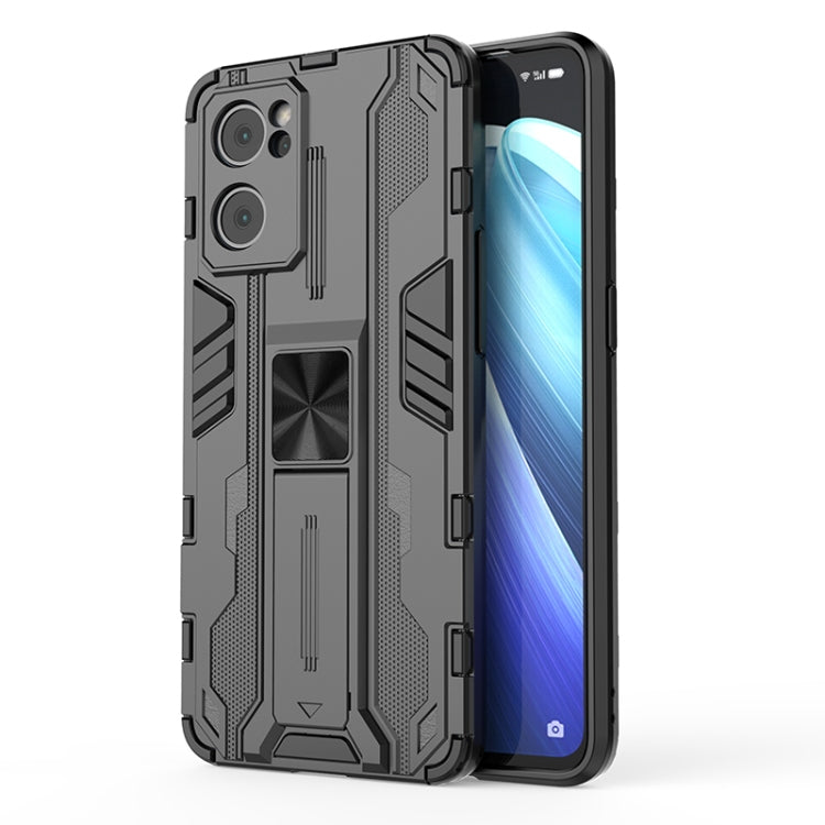For OPP Reno7 5G Supersonic PC + TPU Shock-proof Protective Phone Case with Holder