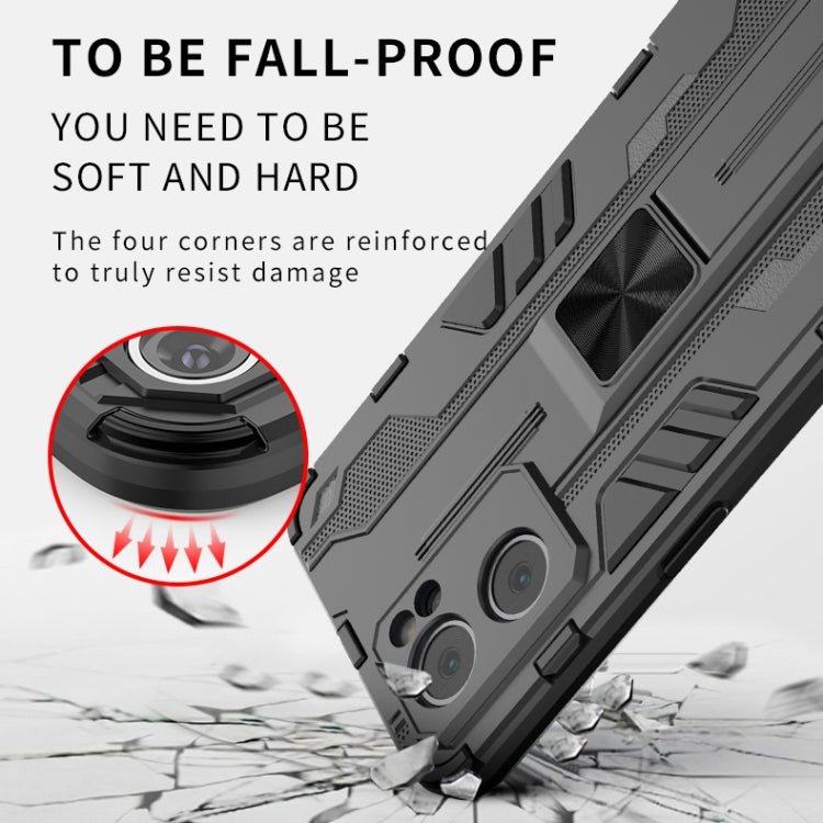 For OPP Reno7 5G Supersonic PC + TPU Shock-proof Protective Phone Case with Holder