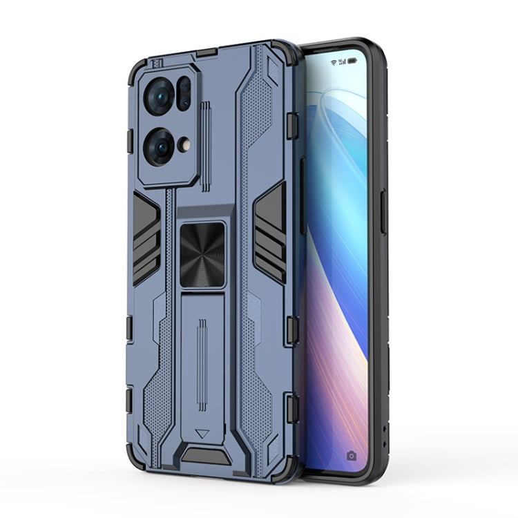 For OPPO Reno7 Pro 5G Supersonic PC + TPU Shock-proof Protective Phone Case with Holder