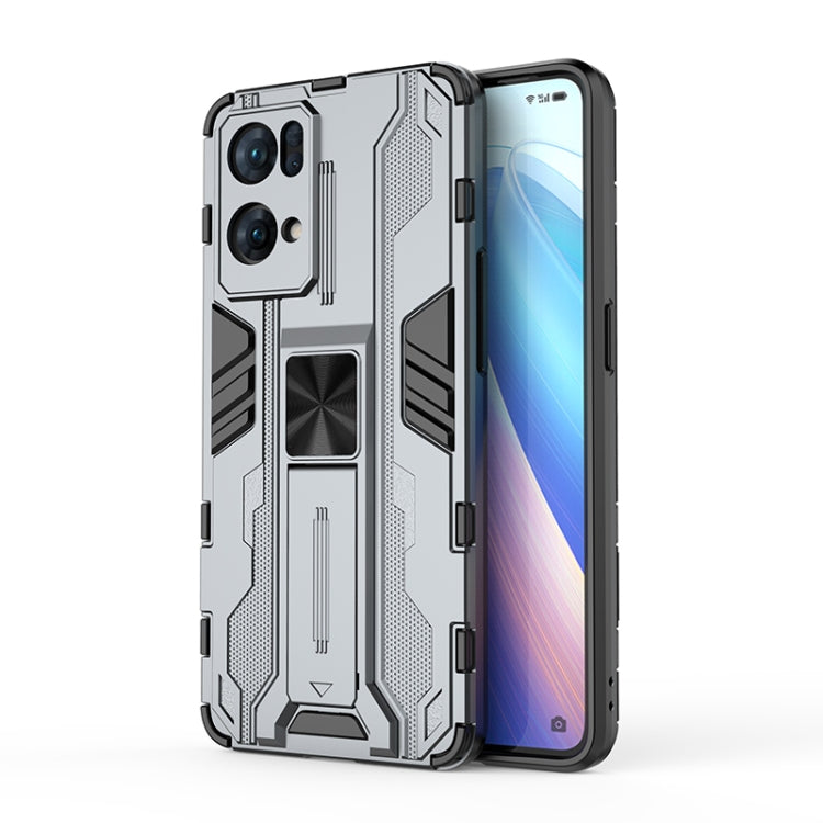 For OPPO Reno7 Pro 5G Supersonic PC + TPU Shock-proof Protective Phone Case with Holder