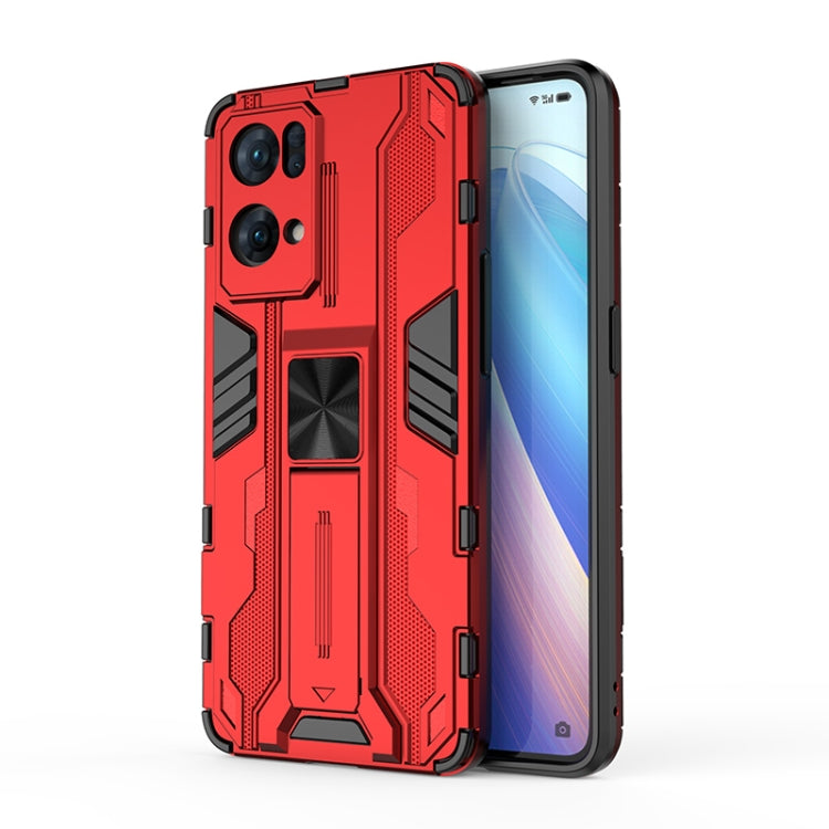 For OPPO Reno7 Pro 5G Supersonic PC + TPU Shock-proof Protective Phone Case with Holder