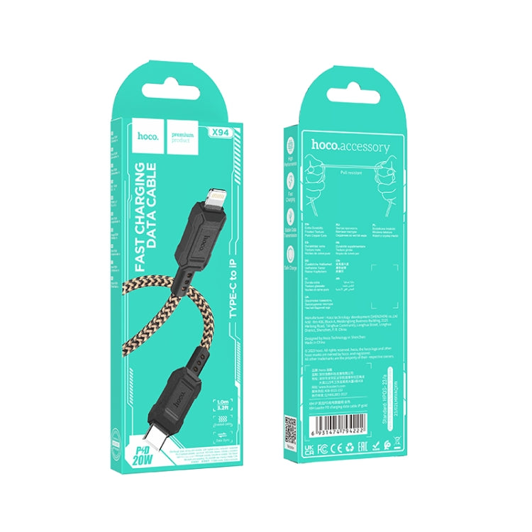 hoco X94 Leader PD 20W USB-C / Type-C to 8 Pin Charging Data Dable, Length:1m