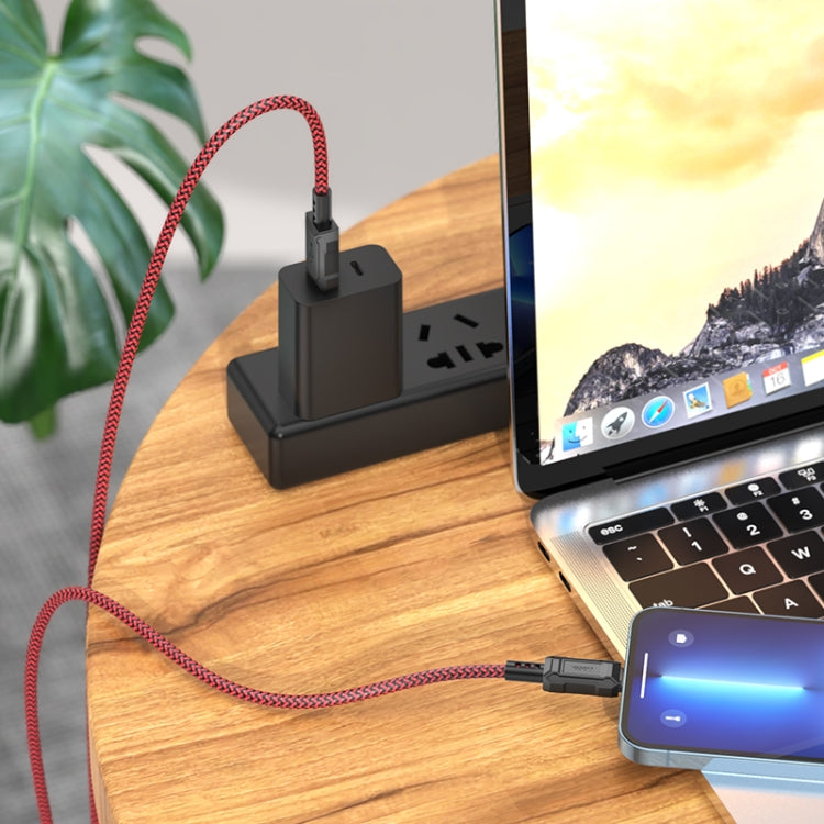 hoco X94 Leader 2.4A USB to 8 Pin Charging Data Dable, Length:1m