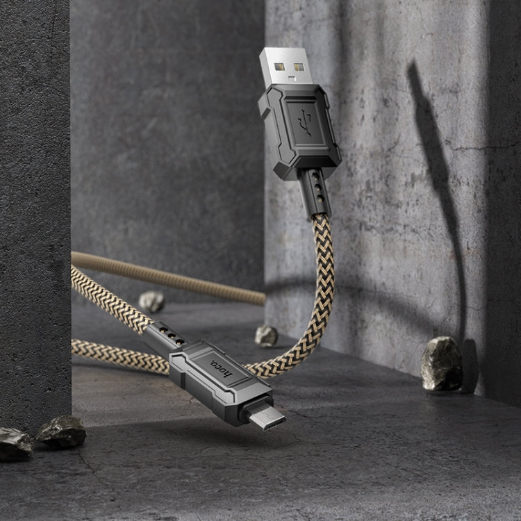 hoco X94 Leader 2.4A USB to Micro USB Charging Data Dable, Length:1m(Red)