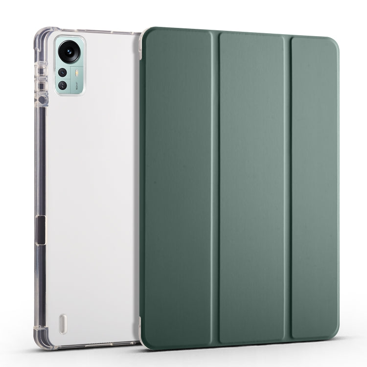 For Xiaomi Pad 5 Pro 12.4 3-fold TPU Leather Tablet Case with Pen Slot
