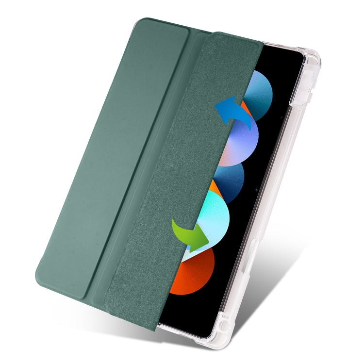 For Xiaomi Pad 5 Pro 12.4 3-fold TPU Leather Tablet Case with Pen Slot