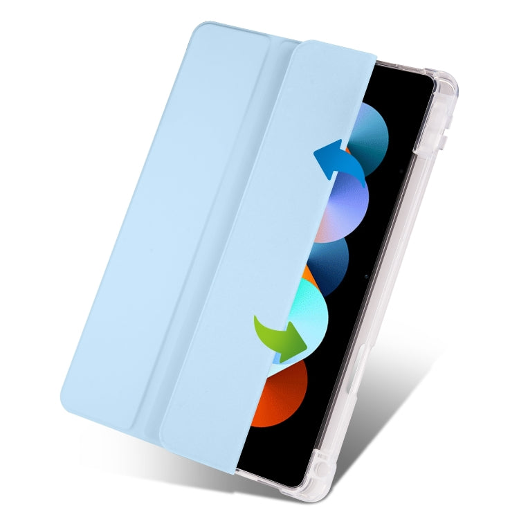 For Xiaomi Pad 5 Pro 12.4 3-fold TPU Leather Tablet Case with Pen Slot