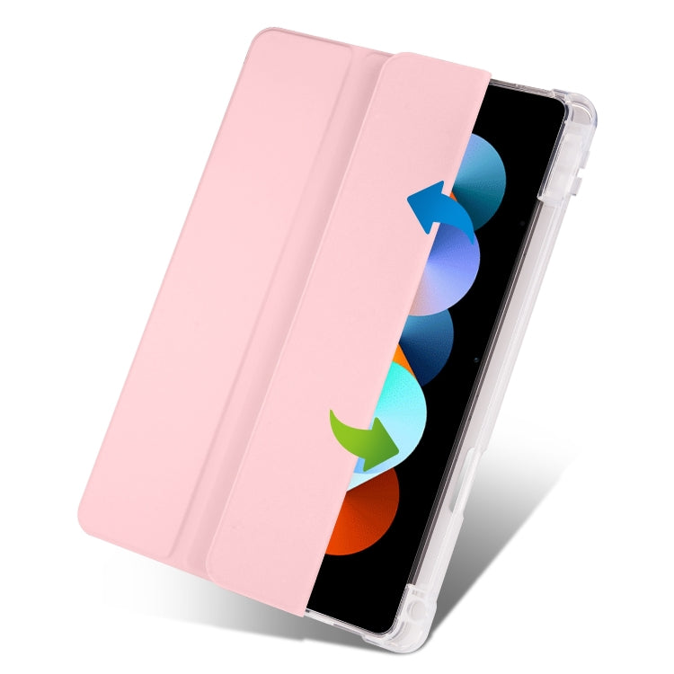 For Xiaomi Pad 5 Pro 12.4 3-fold TPU Leather Tablet Case with Pen Slot