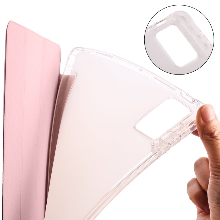 For Xiaomi Pad 5 Pro 12.4 3-fold TPU Leather Tablet Case with Pen Slot