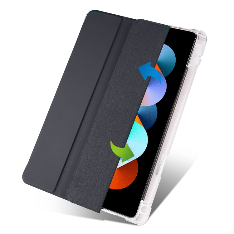 For Xiaomi Pad 5 Pro 12.4 3-fold TPU Leather Tablet Case with Pen Slot