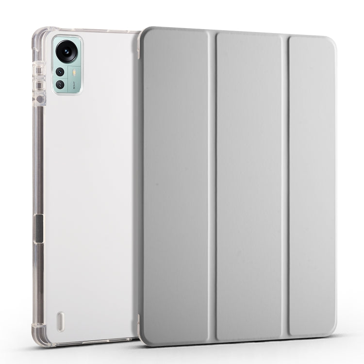 For Xiaomi Pad 5 Pro 12.4 3-fold TPU Leather Tablet Case with Pen Slot