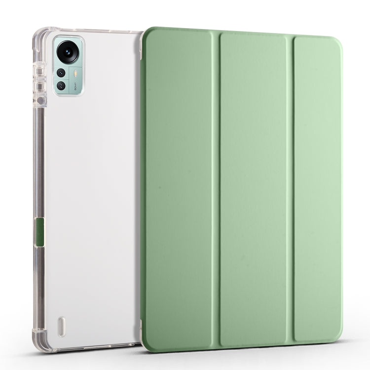 For Xiaomi Pad 5 Pro 12.4 3-fold TPU Leather Tablet Case with Pen Slot