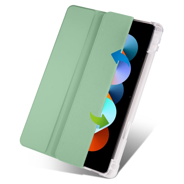 For Xiaomi Pad 5 Pro 12.4 3-fold TPU Leather Tablet Case with Pen Slot