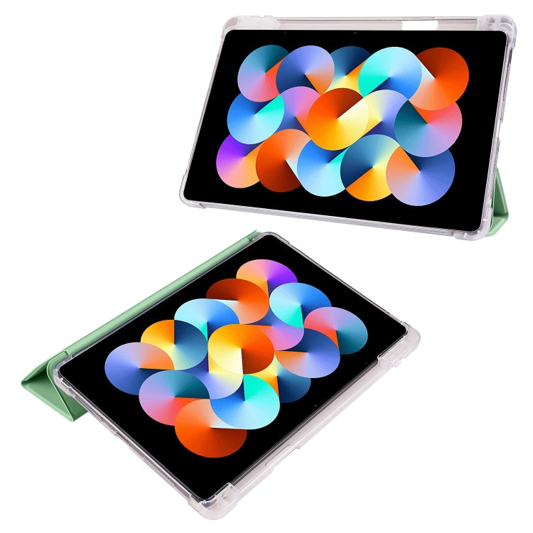 For Xiaomi Pad 5 Pro 12.4 3-fold TPU Leather Tablet Case with Pen Slot