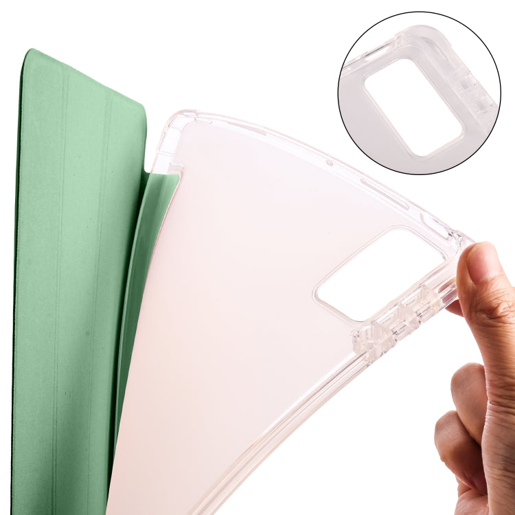For Xiaomi Pad 5 Pro 12.4 3-fold TPU Leather Tablet Case with Pen Slot