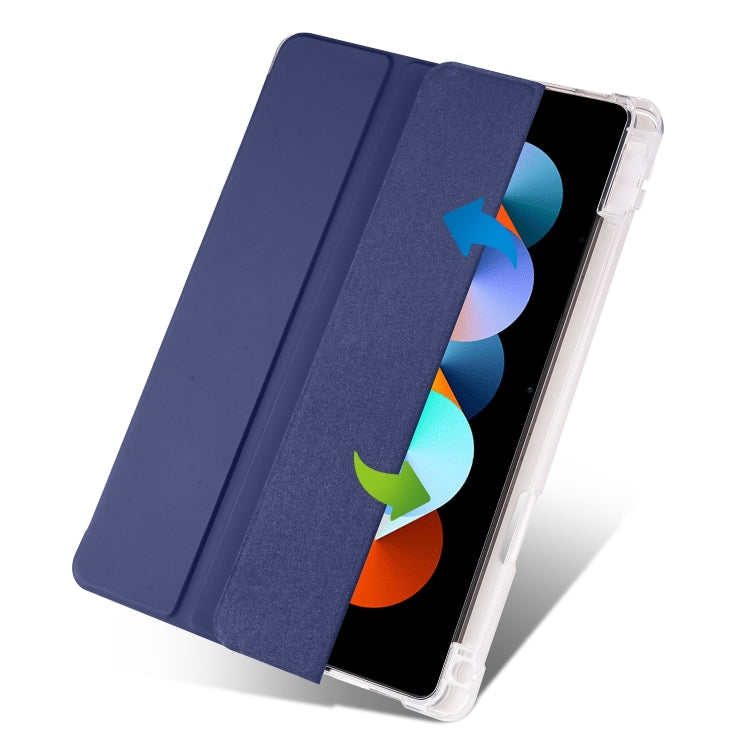 For Xiaomi Pad 5 Pro 12.4 3-fold TPU Leather Tablet Case with Pen Slot