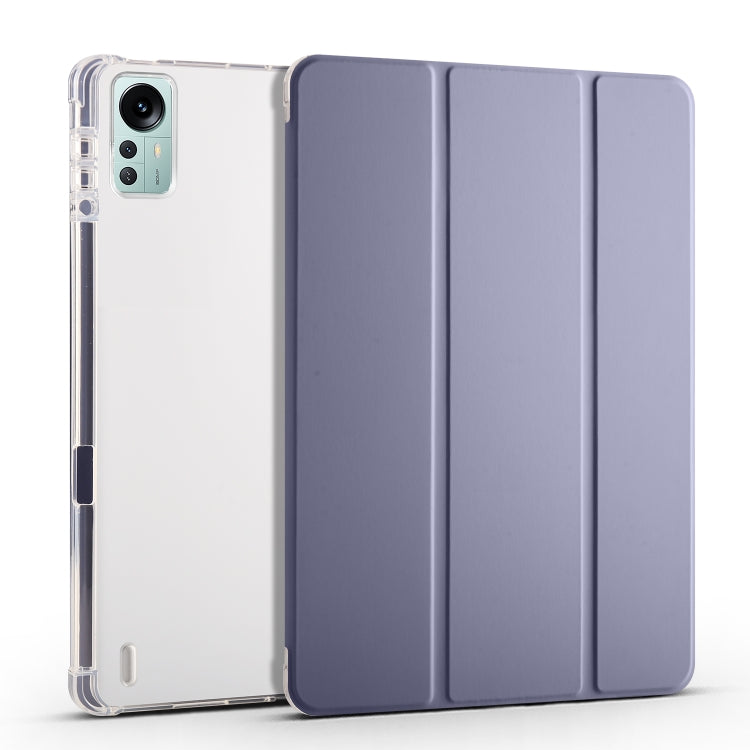 For Xiaomi Pad 5 Pro 12.4 3-fold TPU Leather Tablet Case with Pen Slot