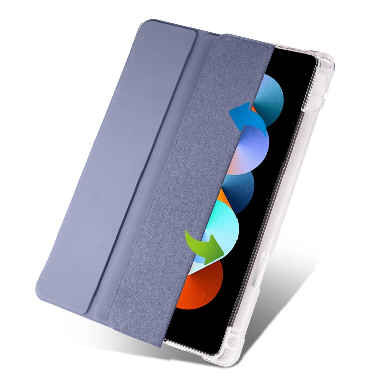 For Xiaomi Pad 5 Pro 12.4 3-fold TPU Leather Tablet Case with Pen Slot