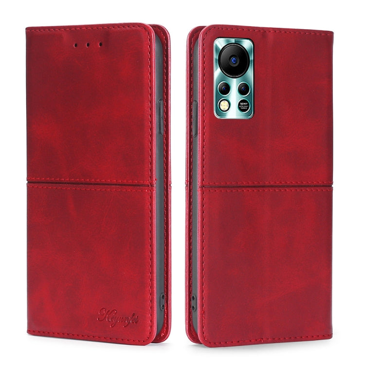 For Infinix Hot 11s NFC Cow Texture Magnetic Horizontal Flip Leather Phone Case