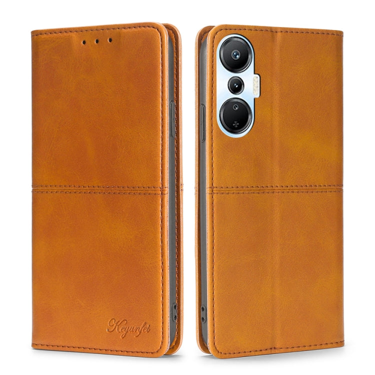 For Infinix Hot 20S Cow Texture Magnetic Horizontal Flip Leather Phone Case