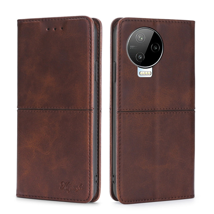 For Infinix Note 12 Pro 4G/Note 12 2023 Cow Texture Magnetic Horizontal Flip Leather Phone Case