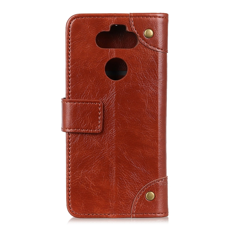 For LG K31 / Aristo 5 Copper Buckle Nappa Texture Horizontal Flip Leather Case with Holder & Card Slots & Wallet