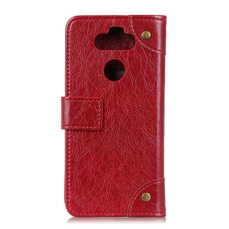 For LG K31 / Aristo 5 Copper Buckle Nappa Texture Horizontal Flip Leather Case with Holder & Card Slots & Wallet