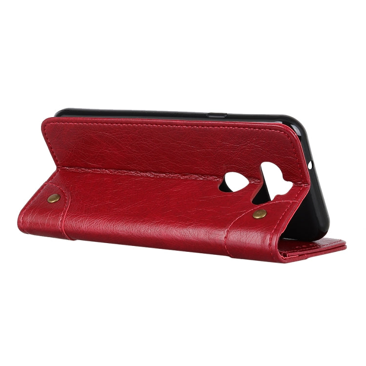 For LG K31 / Aristo 5 Copper Buckle Nappa Texture Horizontal Flip Leather Case with Holder & Card Slots & Wallet