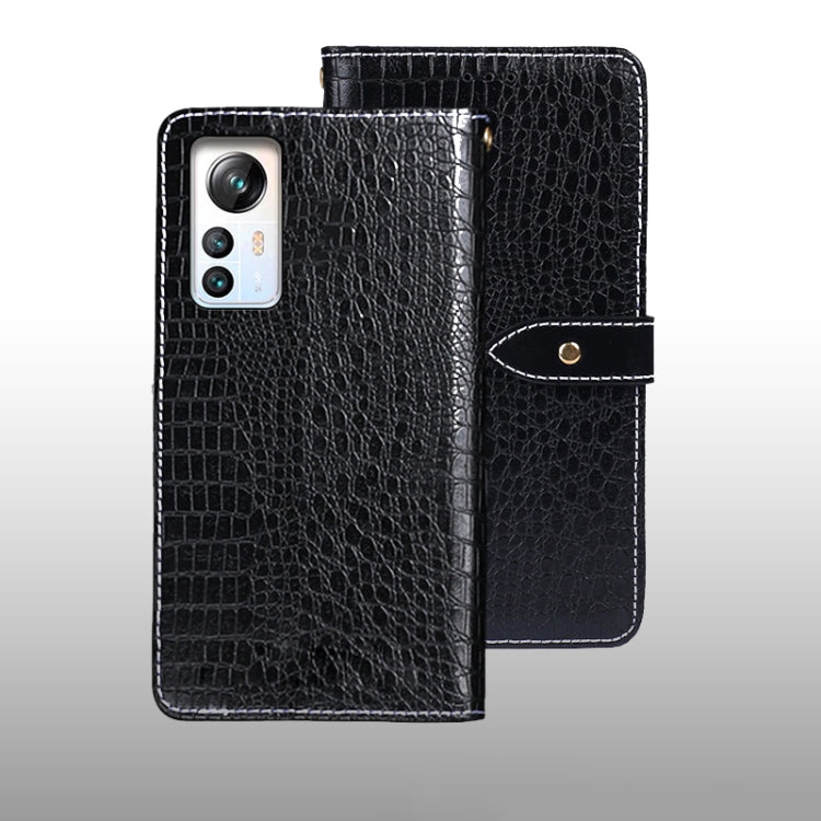 For Blackview A85 idewei Crocodile Texture Leather Phone Case
