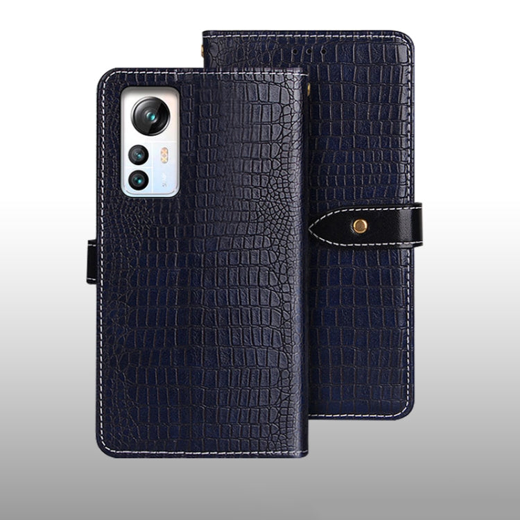 For Blackview A85 idewei Crocodile Texture Leather Phone Case